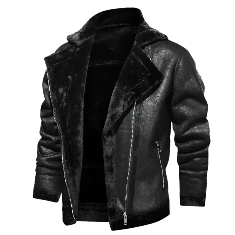 Ronald | Leather Jacket with Lining