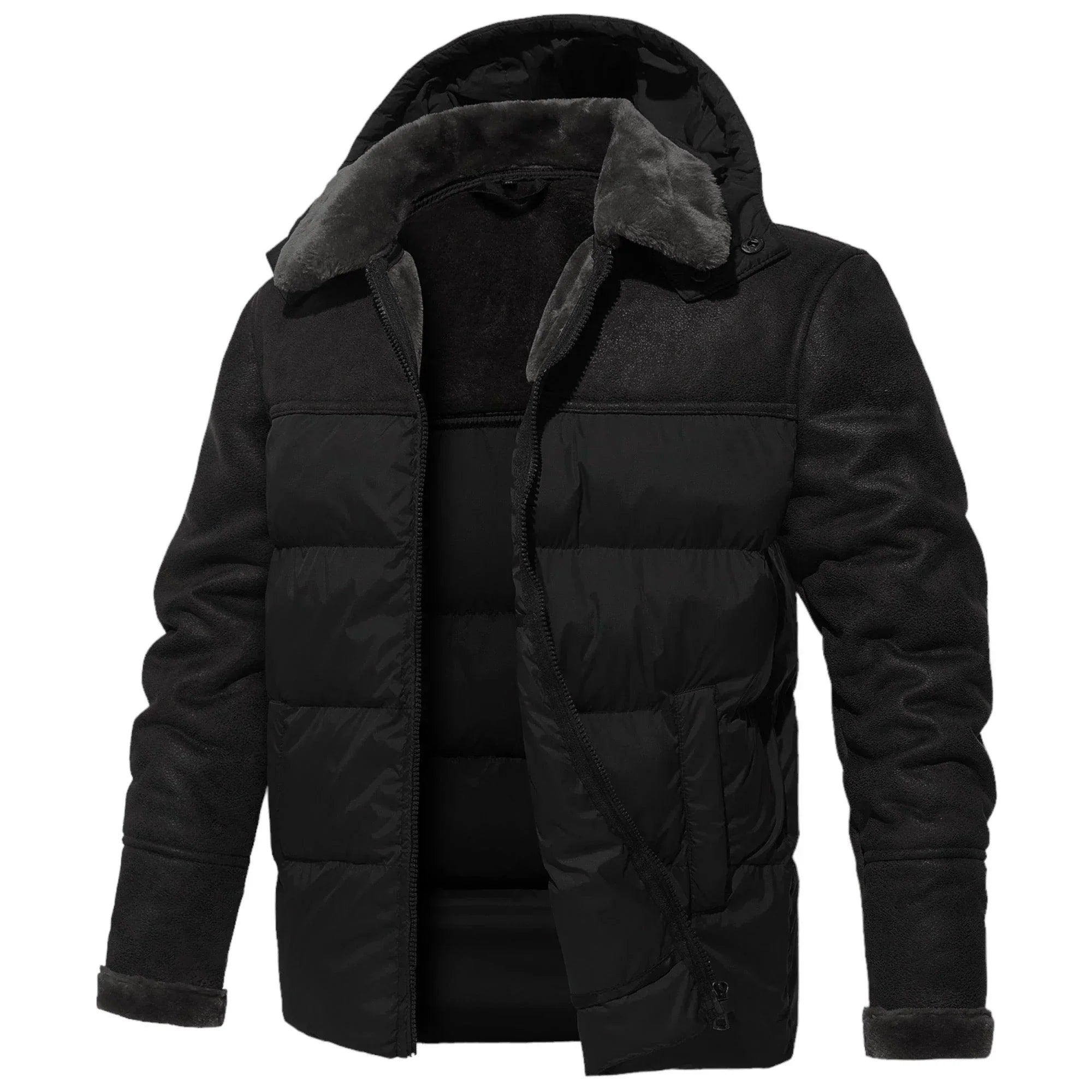 Bernhard | Leather Puffer Jacket