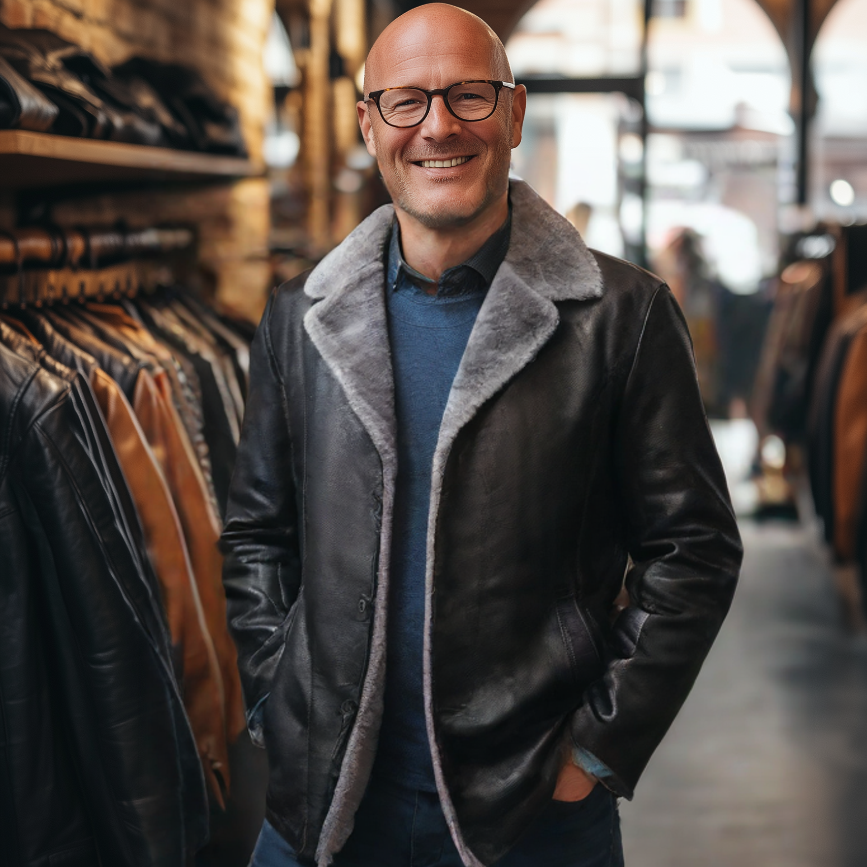 Frank | Leather Jacket with Lining