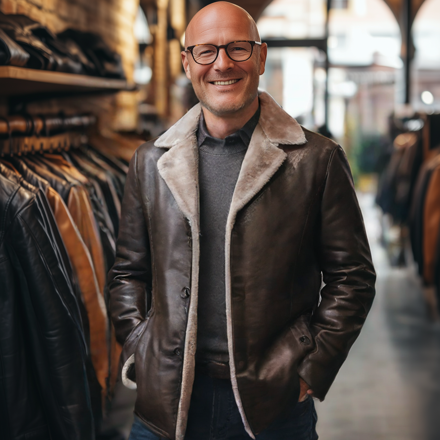 Frank | Leather Jacket with Lining